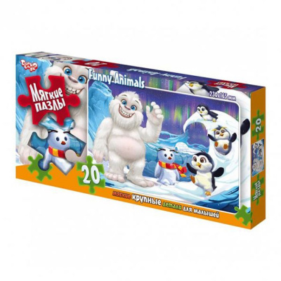М'які пазли Снігова людина, 20 елем. Danko toys S20-09-01,02,03,04...16