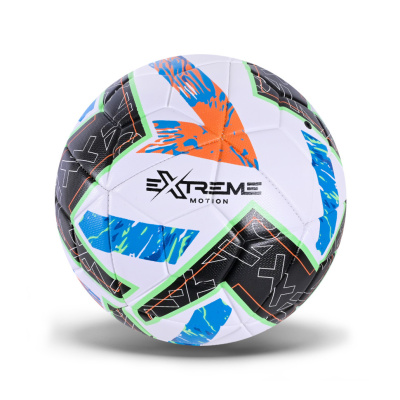 М'яч футбольний FB25673(Black-Orange) розмір №5, PU, ​​400 гр
