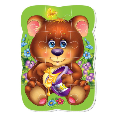 Мʼякі магнітні пазли Ведмежа (12 елем) Vladi Toys VT3301-04