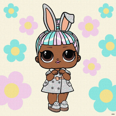 Картина за номерами з фарбами металік L.O.L. Surprise! Spring Bling Carats 40х40 см Ідейка KHO1100