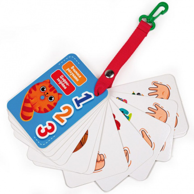 Гра для малюків Картки на ремені. Цифри та рахунок (укр) Vladi Toys VT2000-23