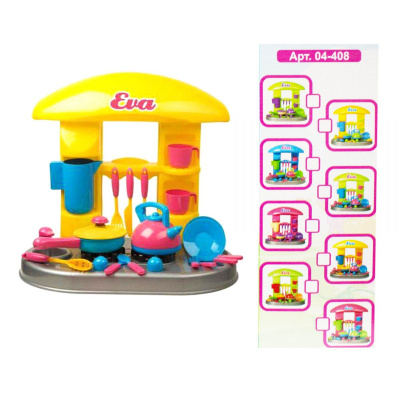 Набір Кухня з аксесуарами: Єва (сковорідка і чайник) Kinderway KW-04-408
