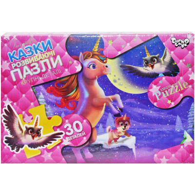 Пазли Єдиноріг (30 елементів) Danko toys Mx30-07-01,02,03,04...16