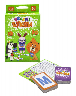 Карткова гра Веселі літери, укр Dankotoys G-VB-01U