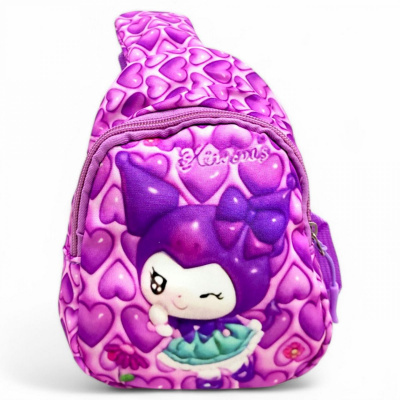 Сумочка-бананка Аніме. Куромі/Kuromi, 17 см (бузкова) MIC C68994