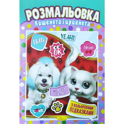 Розмальовка Кошенята та цуценята Апельсин РМ-48