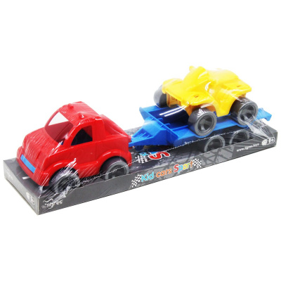 Набір авто Kid cars Sport (машинка червона + жовтий квадроцикл) TIGRES 39825