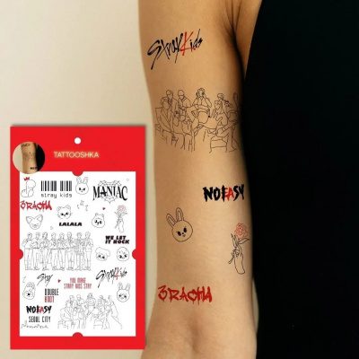 Тимчасові тату-перебивки STRAY KIDS Tattooshka LB-189