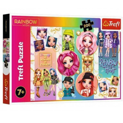 Пазли MGA Rainbow High, 200 елементів Trefl 132889
