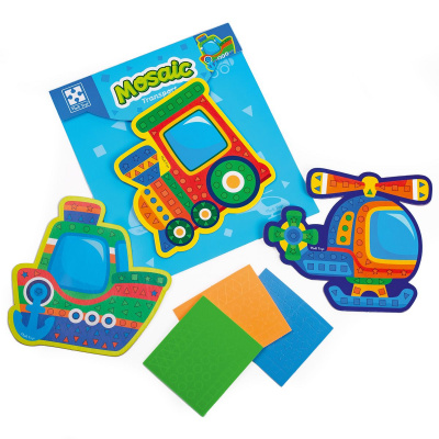 Набір для творчості (мʼяка мозаїка) Транспорт Vladi Toys VT4511-10