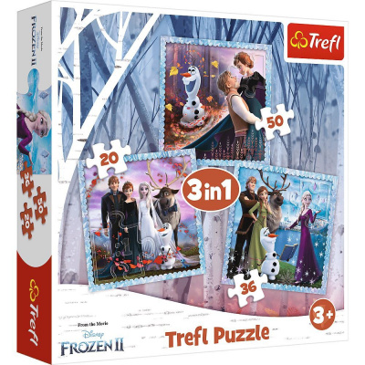 Пазли 3в1 Холодне серце Trefl 34853