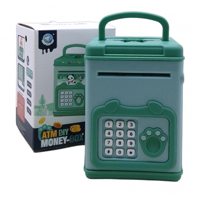 Сейф-скарбничка ATM Money Box (бірюзовий) Ling Shu Bao LSB6909
