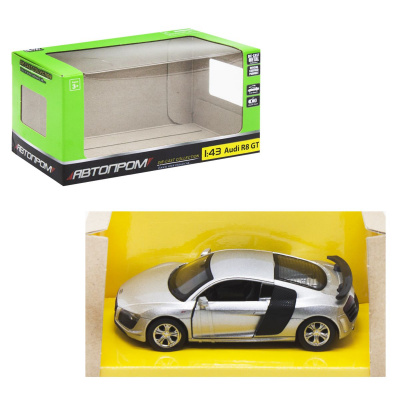 Машинка Audi R8 GT з серії Автопром, сірий Автопром 4319