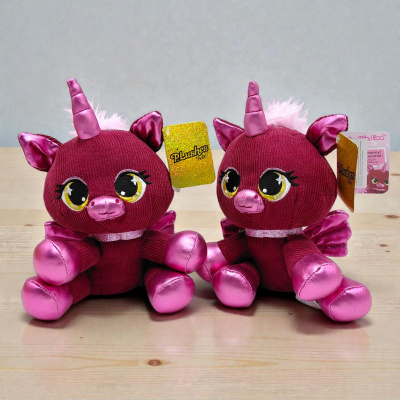 Мʼяка іграшка Plushes Pets 15 см (бордовий єдиноріг) Країна іграшок 6063130