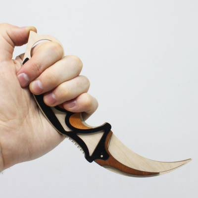 Ніж Керамбіт з CS GO Сувенир-Декор KAR-Wood