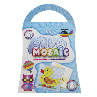 Набір для творчості АкваМозаїка: Каченя Dankotoys AM-02-01,02,03,04,05,06