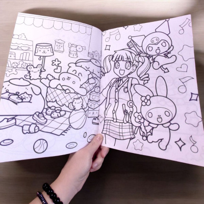 Розмальовка Аніме. My Melody (100 наліпок, формат А4) Jumbi 47455