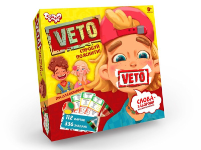 Карткова настільна гра VETO, укр Dankotoys VETO-01-01U
