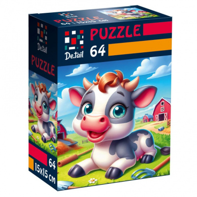 Пазли De.tail. Весела корівка 64 деталі Vladi Toys DT1234-19