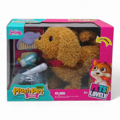 Ігровий набір з тваринкою Plush Pet. Песик кучерявий MIC MC-1046
