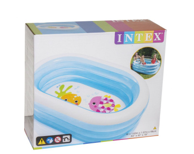 Надувний басейн Овальний 163 х 107 х 46 см Intex 57482