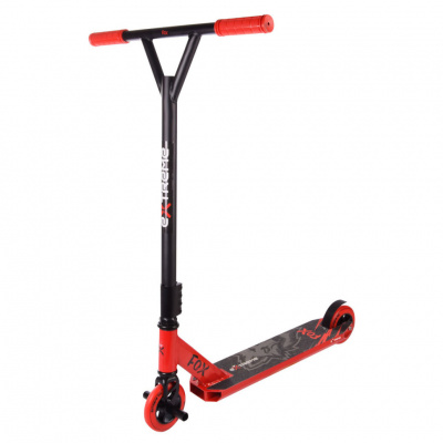 Самокат трюковий 2-х колісний TR21005 (RL7T) Extreme Motion FOX, PU 110 мм  Червоний