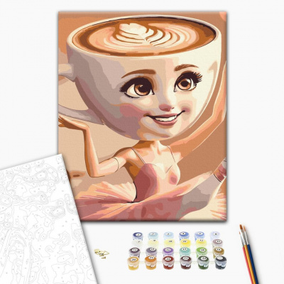 Картина по номерам Ballerina Cappuccino 40x40 см. Brushme SBS037