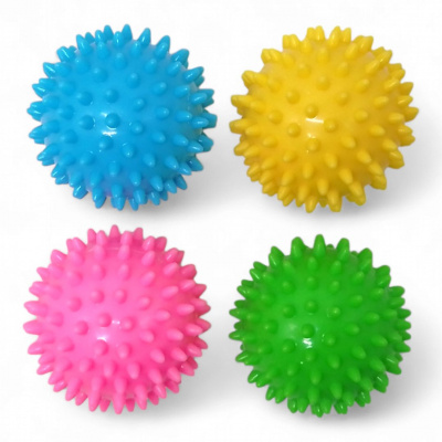 Спортивний масажний м`ячик із шипами пластиковий, 7 см (1 шт) MIC BT-SG-0020