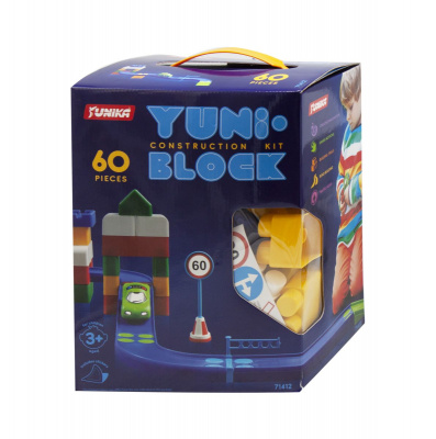 Конструктор дитячий YUNI-BLOCK 60 деталі Unika 1412
