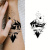 Набір дитячих тимчасових тату "Чорні міні №3" black-tattoo-mini-set-3-3, 30 штук по 9,5*5,5 см Набір дитячих тимчасових тату "Чорні міні №3" black-tattoo-mini-set-3-3, 30 штук по 9,5*5,5 см
