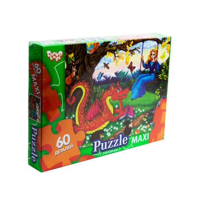 Пазли Maxi Дракон, 60 елементів Dankotoys Mx60-08-09