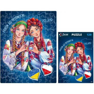Пазли патріотичні Poland & Ukraine, 120 елем De.tail DT100-16