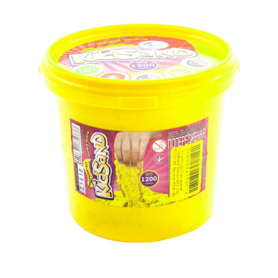 Кінетичний пісок KidSand, жовтий, 1200 г Dankotoys KS-01-04