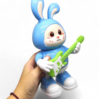 Інтерактивна іграшка Зайчик Співайчик (БЛАКИТНИЙ) Wtoys 80244