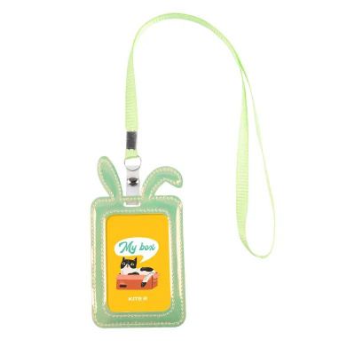 Бейдж Bunny з голографічним ефектом (зелений) Kite K22-449-03
